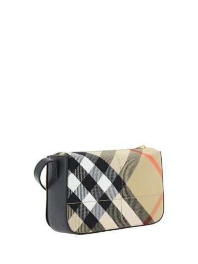 Shop Burberry Shoulder Bags In Beige