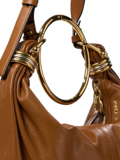 Shop Chloé "bracelet Hobo" Handbag In Brown