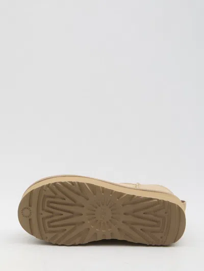 Ugg Classic Ultra Mini 1135092-san Platform Boots Women Sand Suede Comfort Ankle In Beige