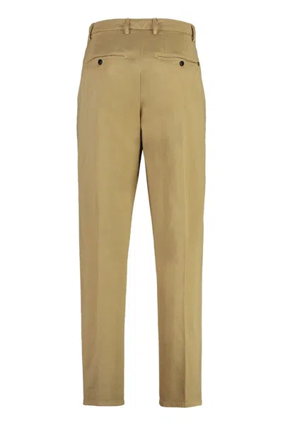 Dondup James Cotton Trousers In Beige