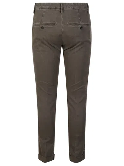 Dondup Belt Loop Casual Pants In Green