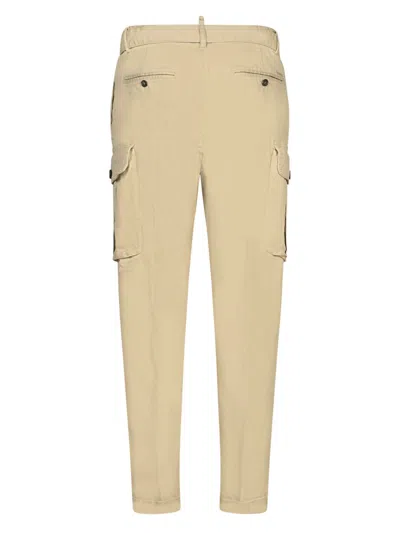 Shop Dsquared2 Trousers In Beige