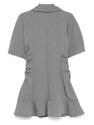 Shop Ganni Dresses In Mirage Gray