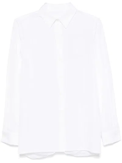 Givenchy Oversized Shirt In Poplin With Open Back In White