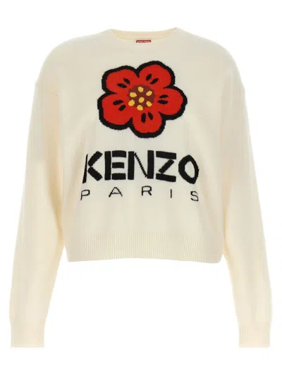 Shop Kenzo 'boke Flower' Sweater In White