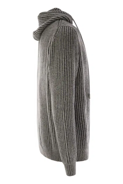 Kiton Men's Plush Cut Cashmere Jacket In Grey