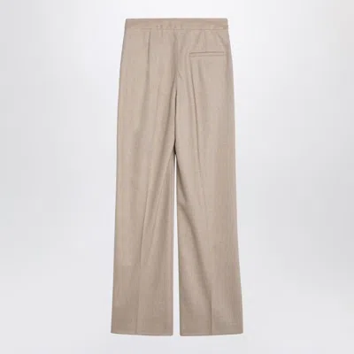 Loulou Studio Wool And Cashmere Trousers In Beige