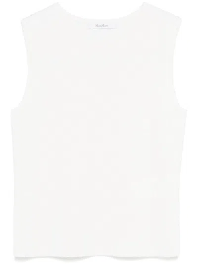 Shop Max Mara Wool And Cashmere Tank Top In White