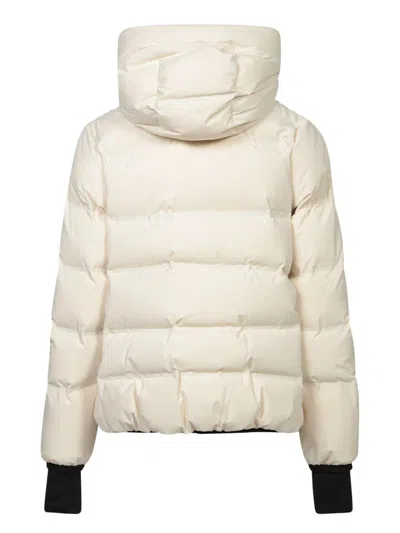 Moncler 'arcesaz' Short Down Jacket In White