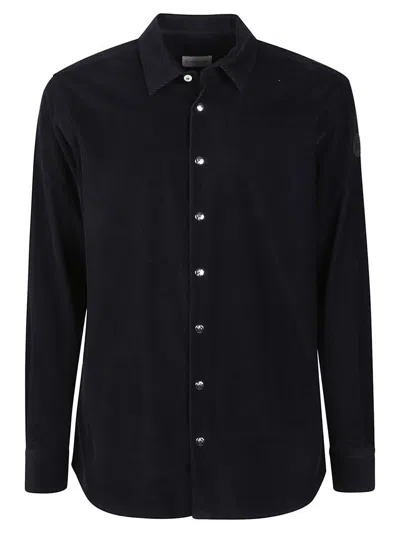 Shop Moncler Shirt In Blue