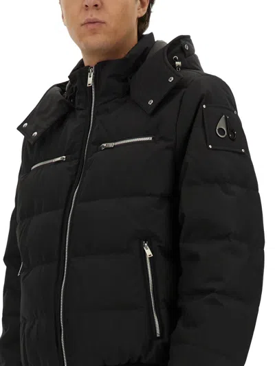 Shop Moose Knuckles Cloud Bomber Jacket In Black