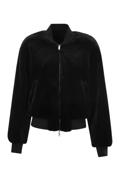 Moose Knuckles Women's Jet Bomber - Reversible Bomber In Black