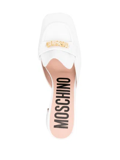Moschino Sandals In White