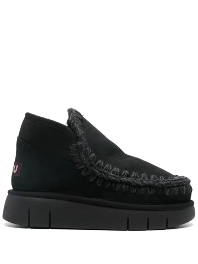 Shop Mou Eskimo Bounce Sneakers In Black