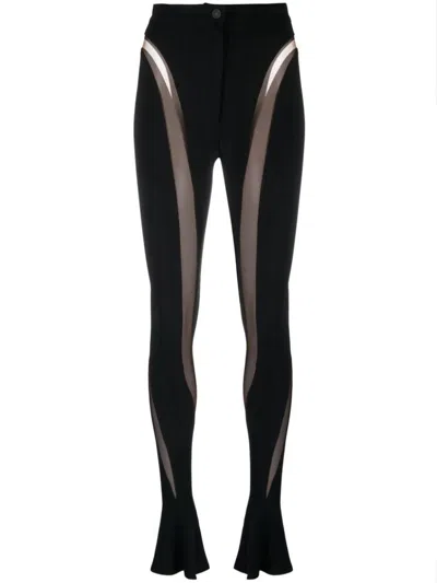 Mugler Illusion Legging In Black