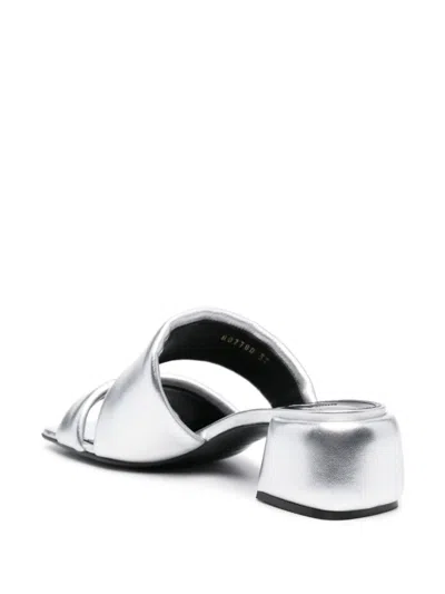 Shop Sergio Rossi Sandals In Silver