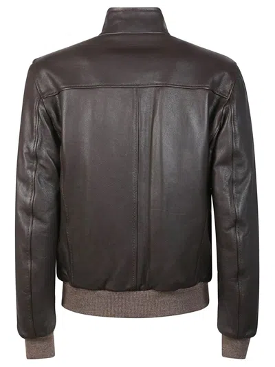 Stewart Giubbotto Nuvola Pelle Powell In Brown