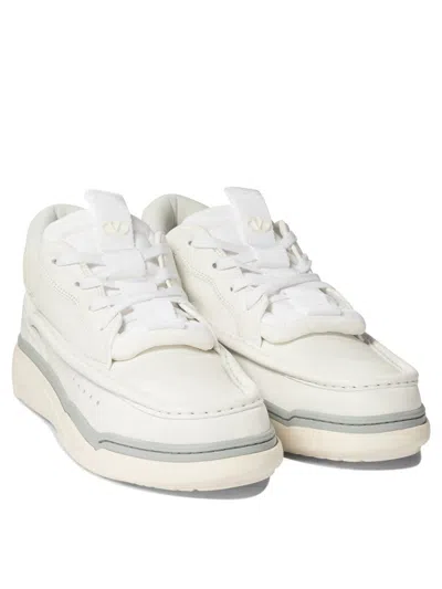 Shop Valentino Garavani "runboot" Sneakers In White