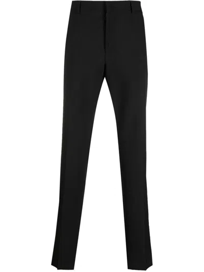 Valentino Drawstring-waist Cotton Track Pants In Black