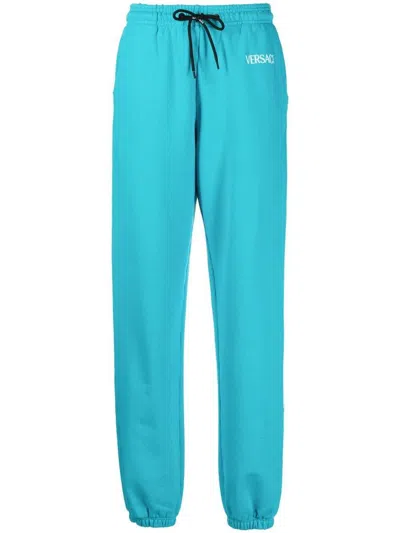 Versace Trousers In Blue