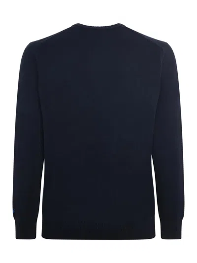 Mc2 Saint Barth Crewneck Long-sleeved Jumper In Blue