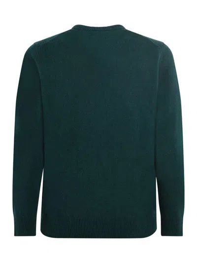 Mc2 Saint Barth Logo Embroidered Crewneck Jumper In Green