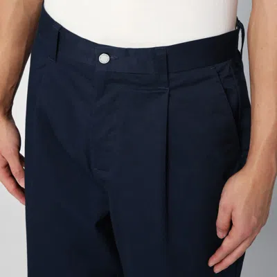 Shop New Amsterdam Surf Association Navy Blend Trousers In Blue