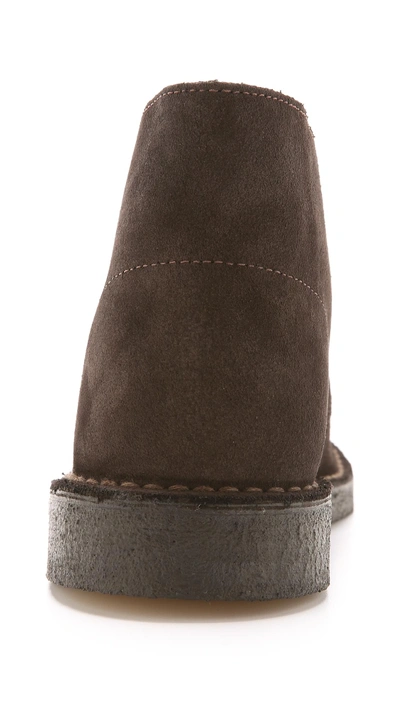 Clarks Suede Desert Boot In Brown