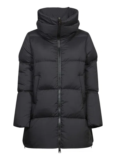 Herno Black Down Jackets In Black