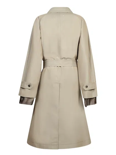 Shop Maison Margiela Trench Coats In Beige