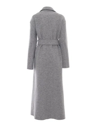 Zhelda Long Coat In Gray