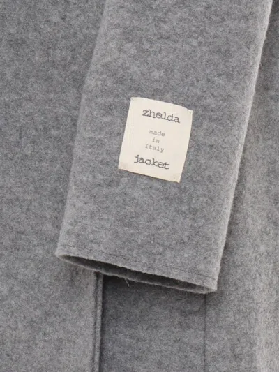 Zhelda Long Coat In Gray