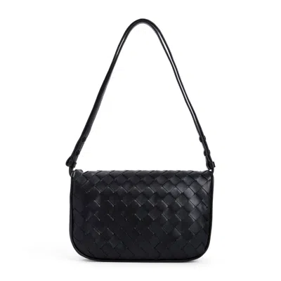 Shop Bottega Veneta One Shoulder Bag In Black