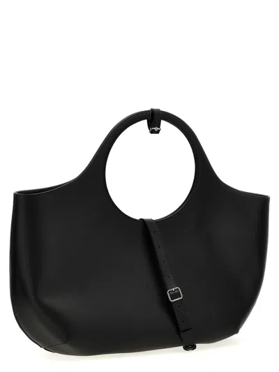 Shop Courrèges 'maxi Holy' Handbag In Black