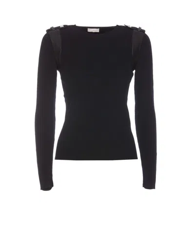 Shop Liu •jo Liu Jo Sweaters In Black