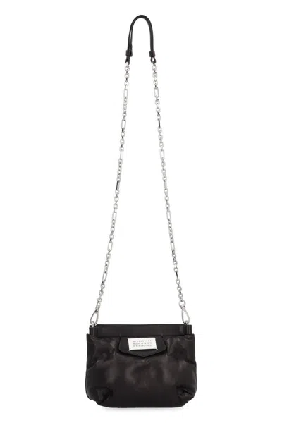 Shop Maison Margiela Glam Slam Leather Clutch In Black