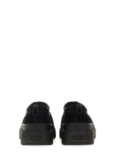 Ugg Black Suede And Rubber Tasman Weather Hybrid Slip-ons In Black