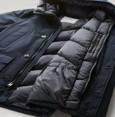 Woolrich Down Jackets In Blue