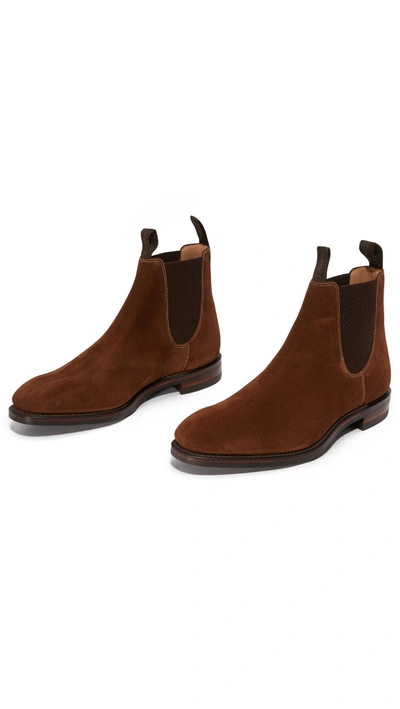 Shop Loake 1880 1880 Chatsworth Suede Chelsea Boots In Brown