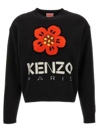 Shop Kenzo Boke Flower Sweater, Cardigans In Black