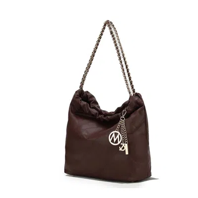 Mkf Collection By Mia K Celestine Quilted Shoulder Women's Bag By Mia K. In Brown
