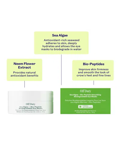 Three Ships Off Duty Sea Algae + Bio-peptide Smoothing Biodegradable Eye Masks