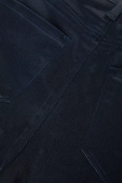 L Agence Ruth Coated Straight-leg Jean In Metro Coated