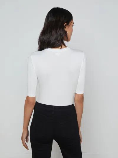 L'agence Saundra Jersey Tee In White