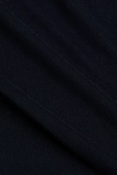L Agence Saundra Crewneck Half-sleeve Top In Black