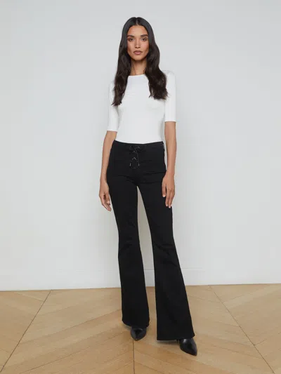 L'agence Saundra Jersey Tee In White