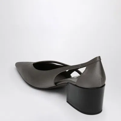 Prada Pointed Toe Block Heel Cut-out Pumps In Pink
