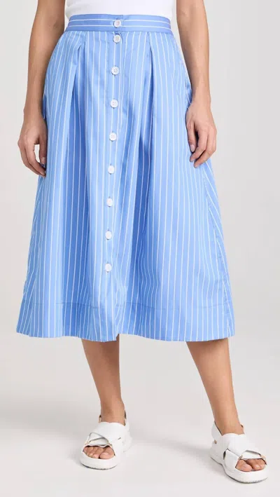 NATION LTD IDRA DEEP PLEAT SKIRT IN DAY TRADER 