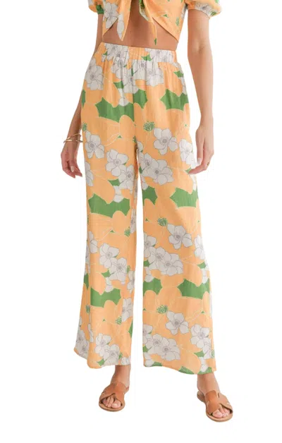 Sadie & Sage Floral Wide Leg Pants In Desert Flower In Multi