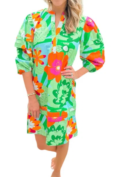 Maude Freya Dress In Floral Pops In Multi